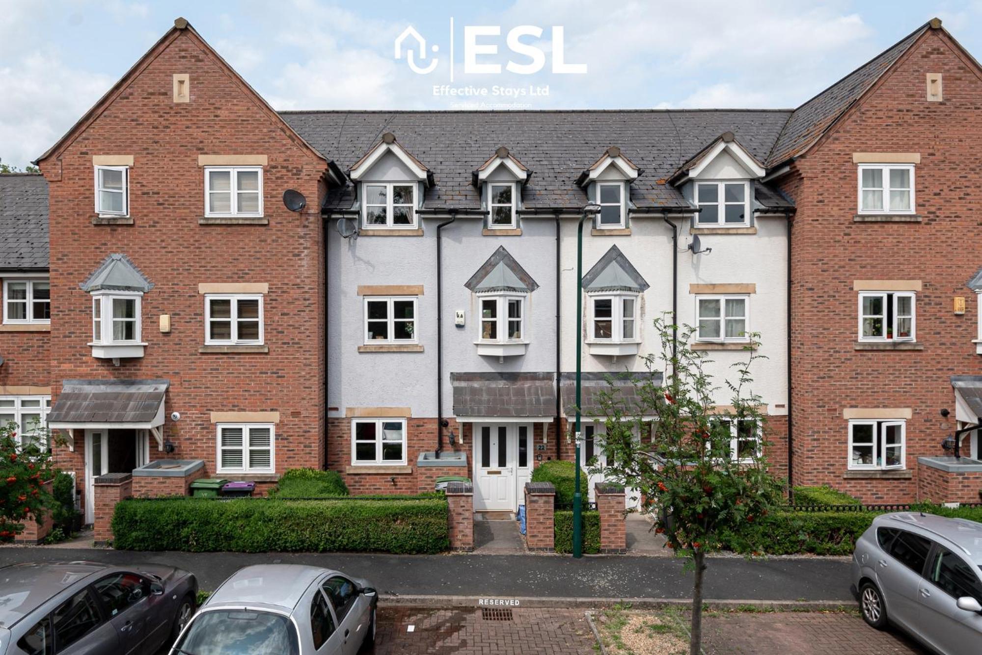 4 Bedroom Townhouse 10Mins Walk From Shrewsbury Town Centre With Parking 외부 사진